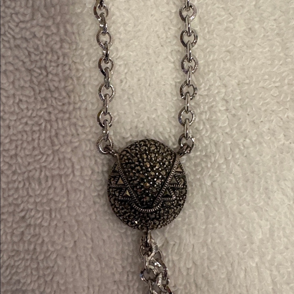 Judith Jack Silver Chain Necklace